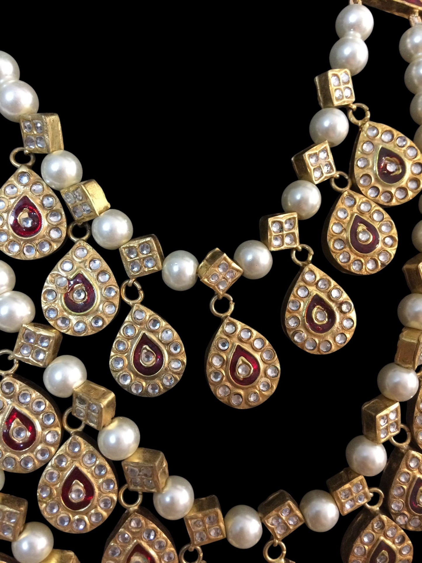 Kyra five layered kundan necklace / satlada ( SHIPS IN 4 WEEKS )