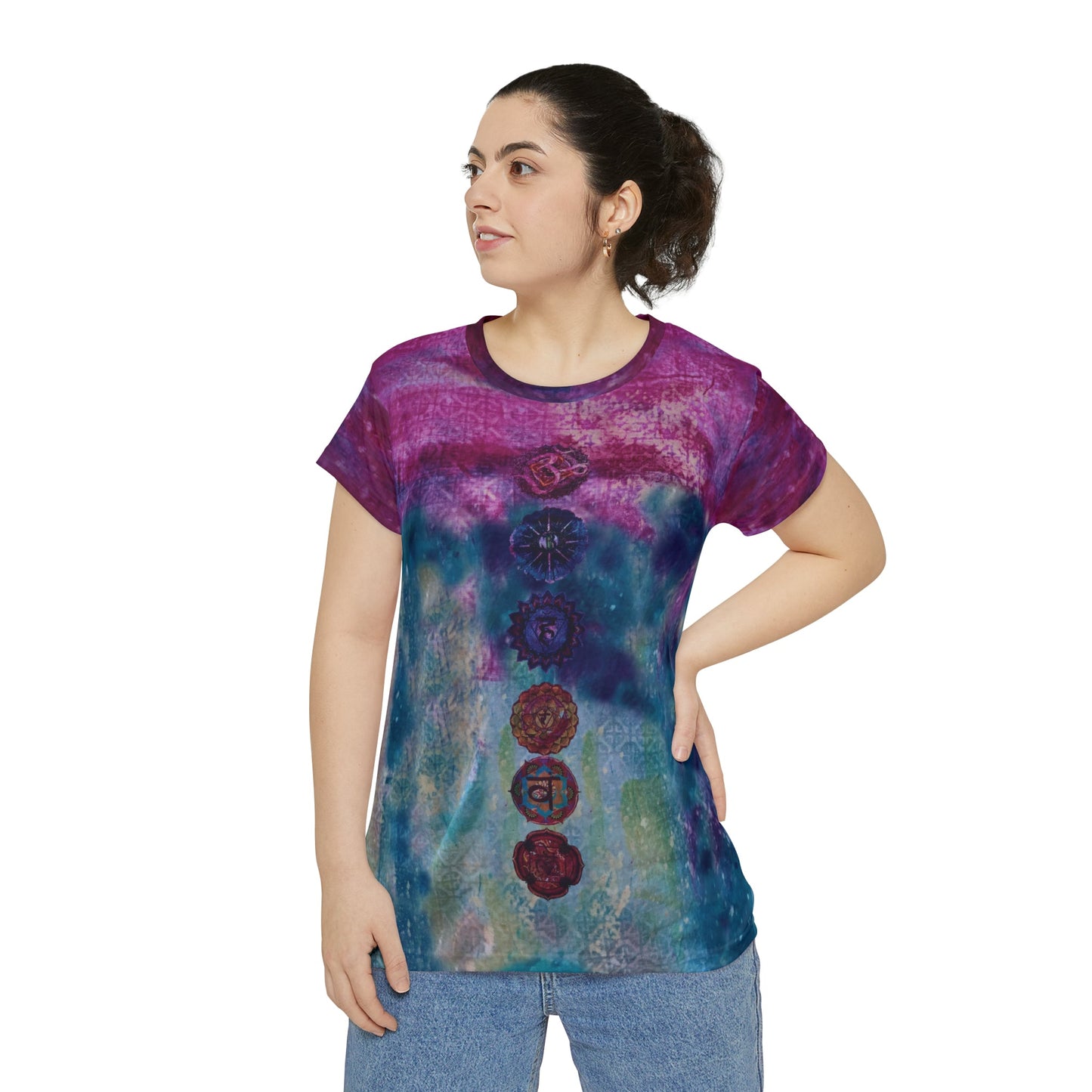 Sahasrara Crown Remix Women's Short Sleeve T-Shirt