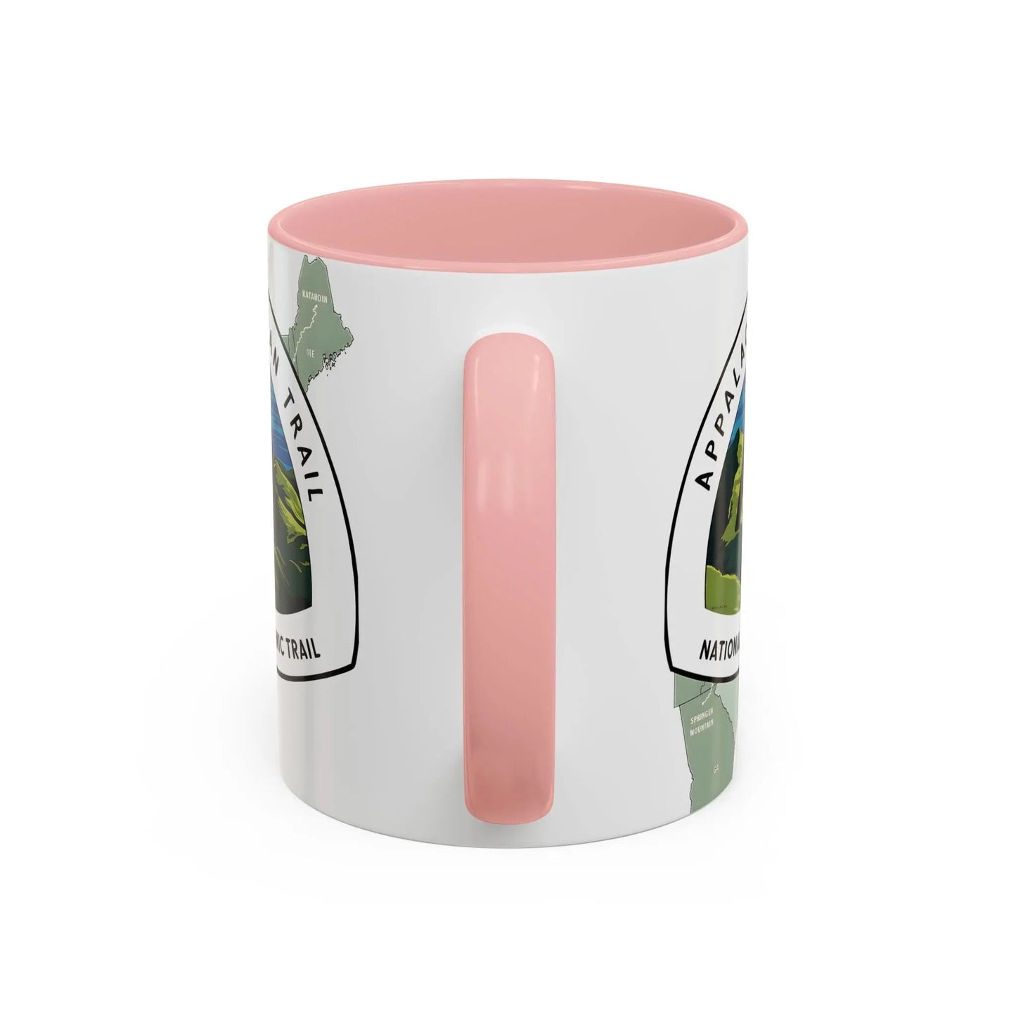Appalachian National Scenic Trail Accent Coffee Mug 11oz 15oz Blue Black Pink Red