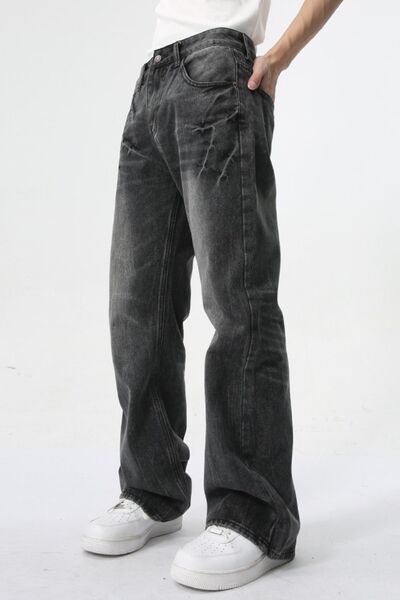 Lightning Burst Bootcut Jeans - Sybaritic Boutique