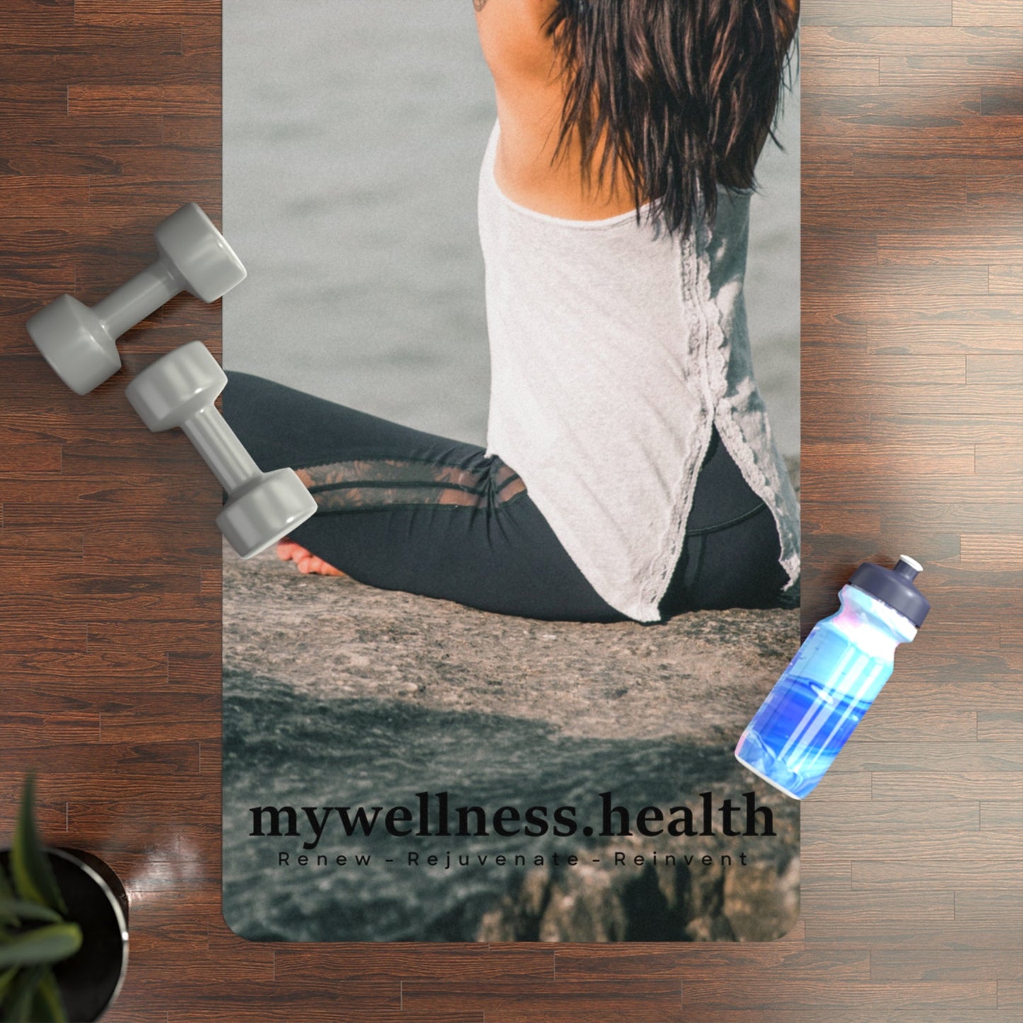 Seize the Day Anti-Slip Yoga Mat with Built-in Carry Strap