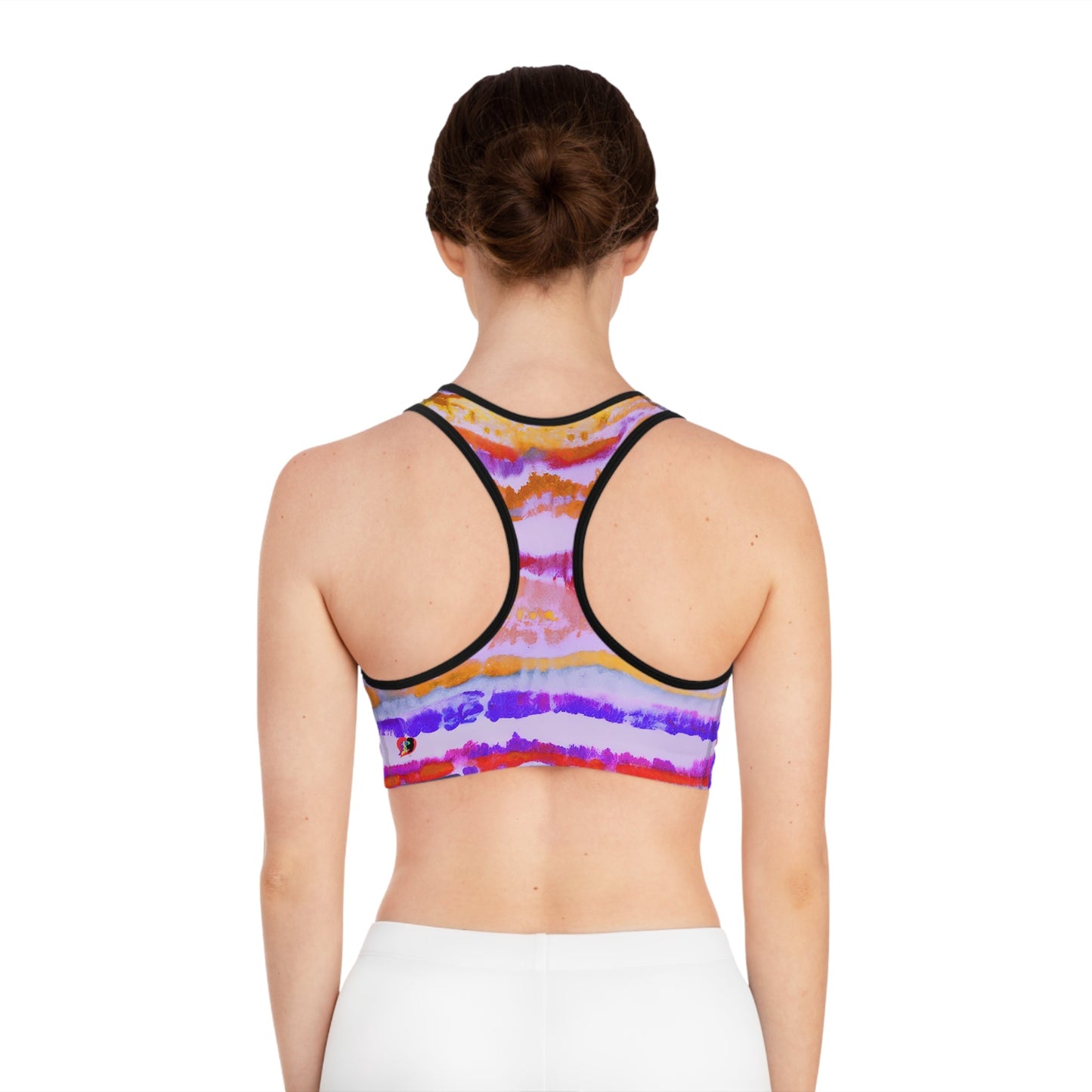 Aborigine Stripes and Stars Sports Bra