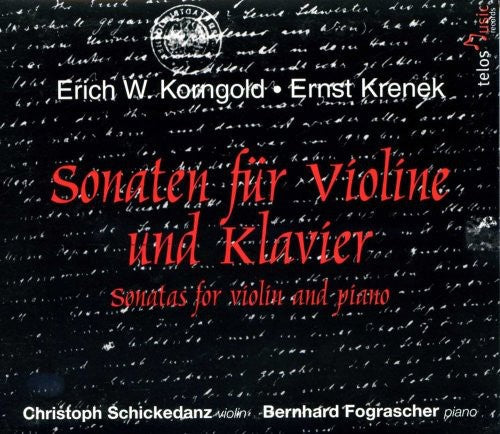 Korngold / Schickedanz / Fograscher - Sonatas For Violin & Piano - Music CD