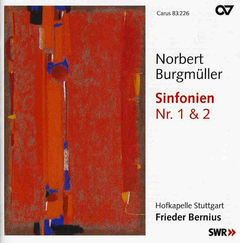 Burgmuller / Hofkapelle Stuttgart / Bernius - Symphony No 1 & 2 - Music CD
