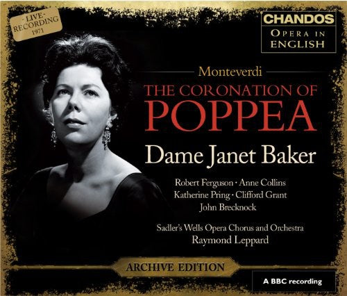 Monteverdi / Baker / Leppard / Sadlers Wells - Coronation Of Poppea - Music CD