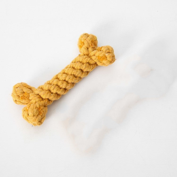 Knitted Knot Cotton Rope Bone Toy