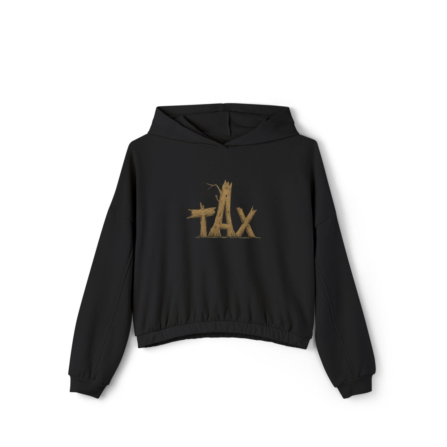 Women’s Cropped Wood Tax Hoodie