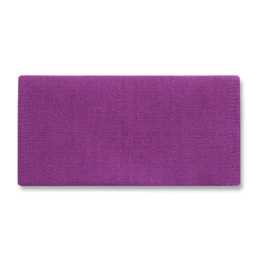 1314-87 San Juan Solid Soft Purple 36x34 New Zealand Wool Saddle Blanket