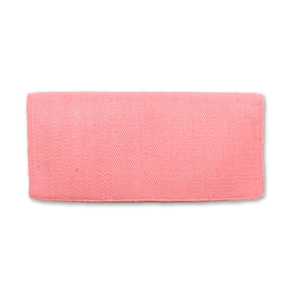 1314C-75 San Juan Solid Sweet Pink 38x34 New Zealand Wool Saddle Blanket
