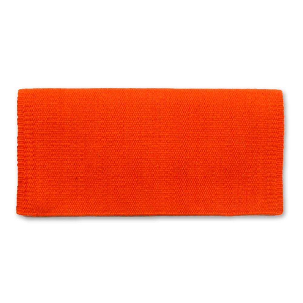 San Juan 24x24 Tangerine Orange New Zealand Wool Pony Saddle Blanket