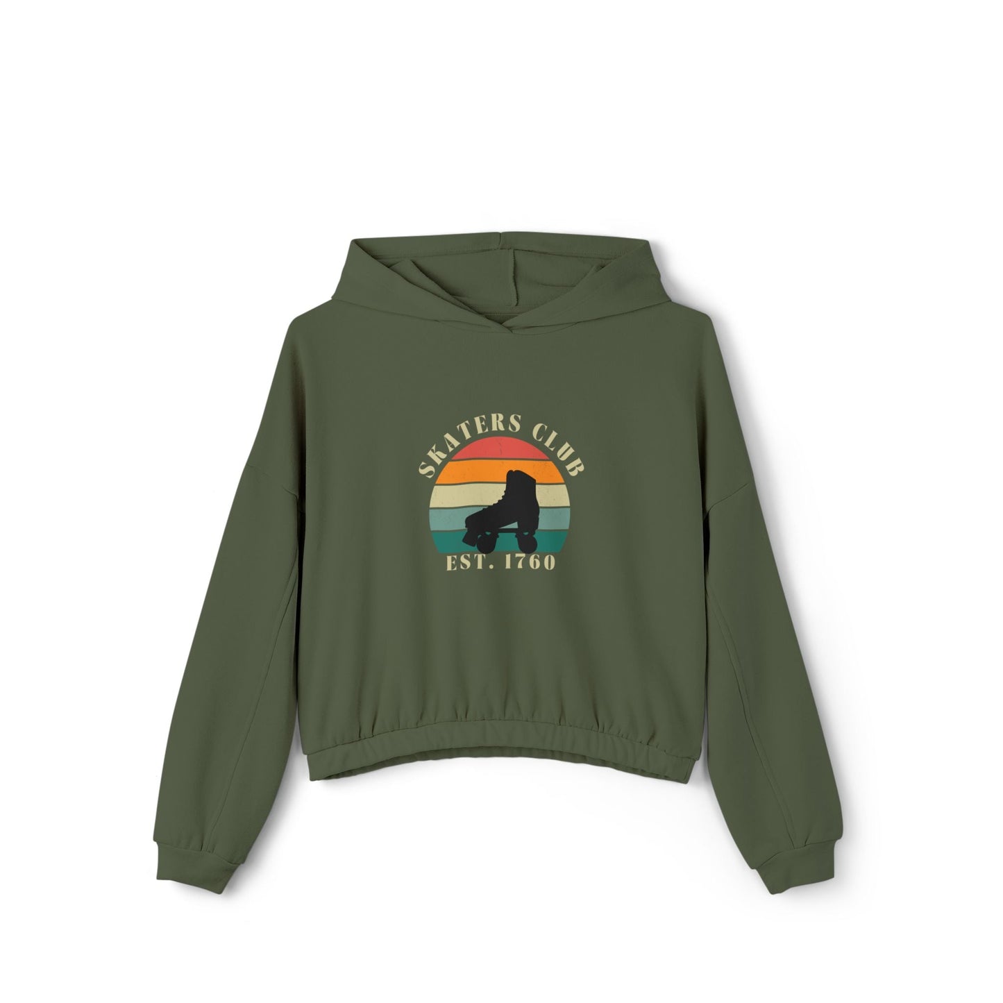 Women’s Cropped Retro Skaters Club Hoodie