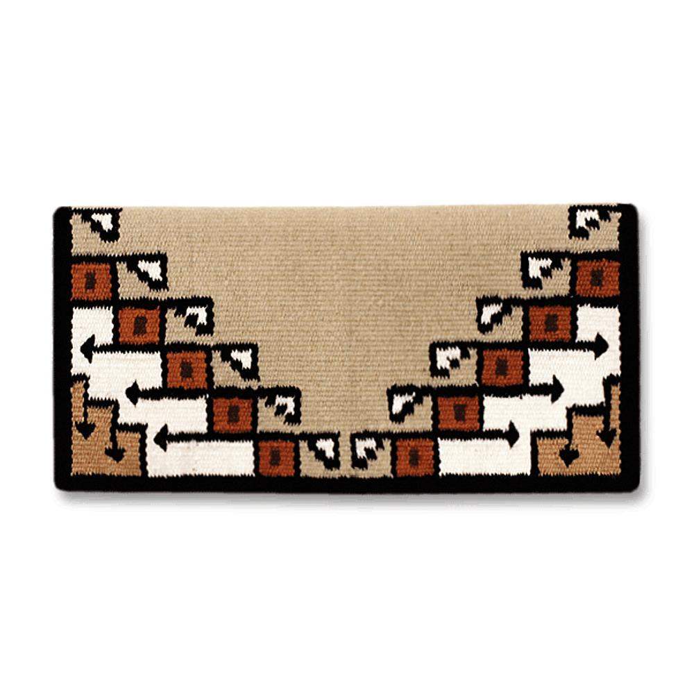 1447-10 New Pueblo 38X34 NEW ZEALAND WOOL SADDLE BLANKET
