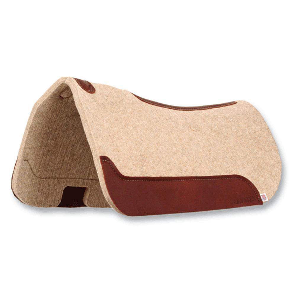 SHP8000 Wool Felt Barrel Racer Contour Saddle Pad 32X30