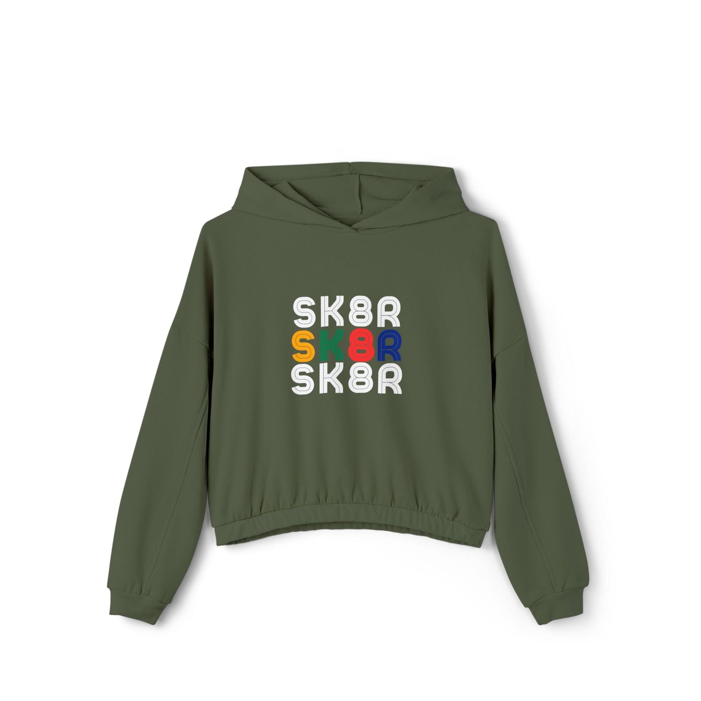 Women’s Cropped Retro Skater Hoodie