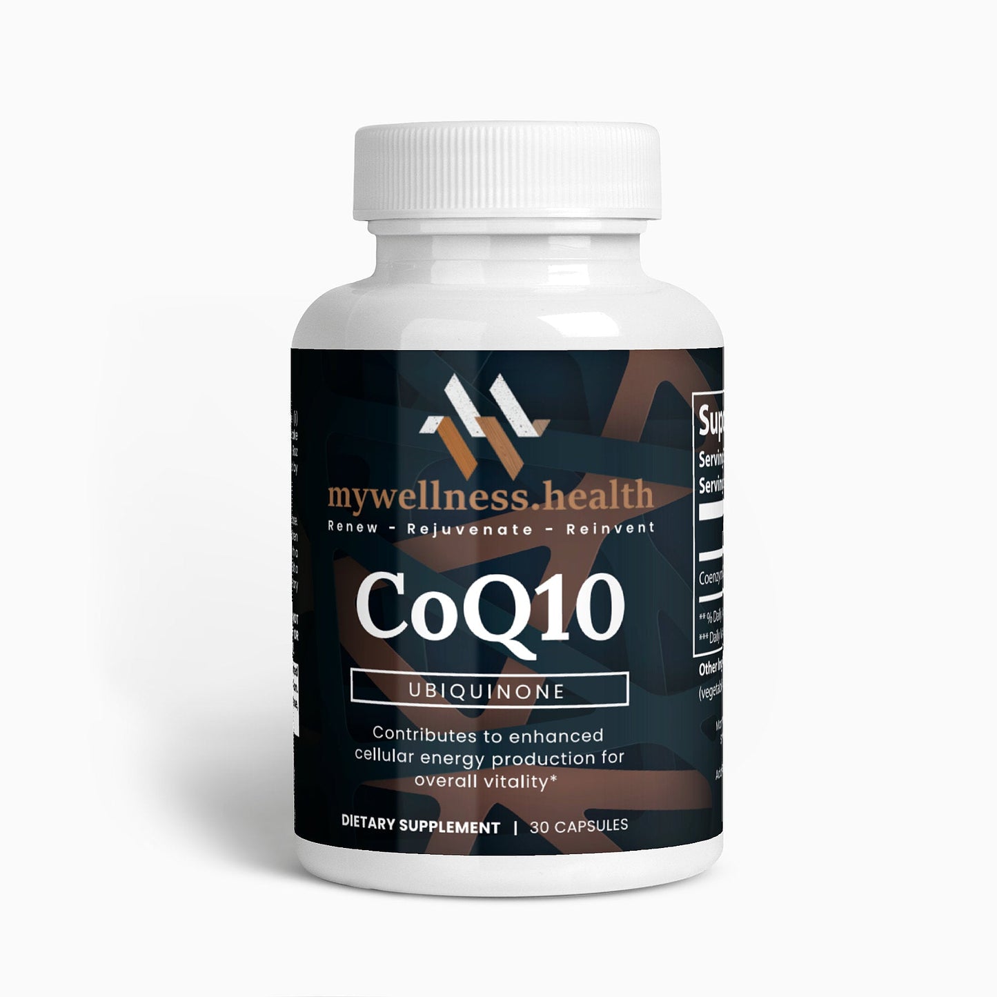 CoQ10 Ubiquinone 100mg - Natural Heart & Energy Support Capsules