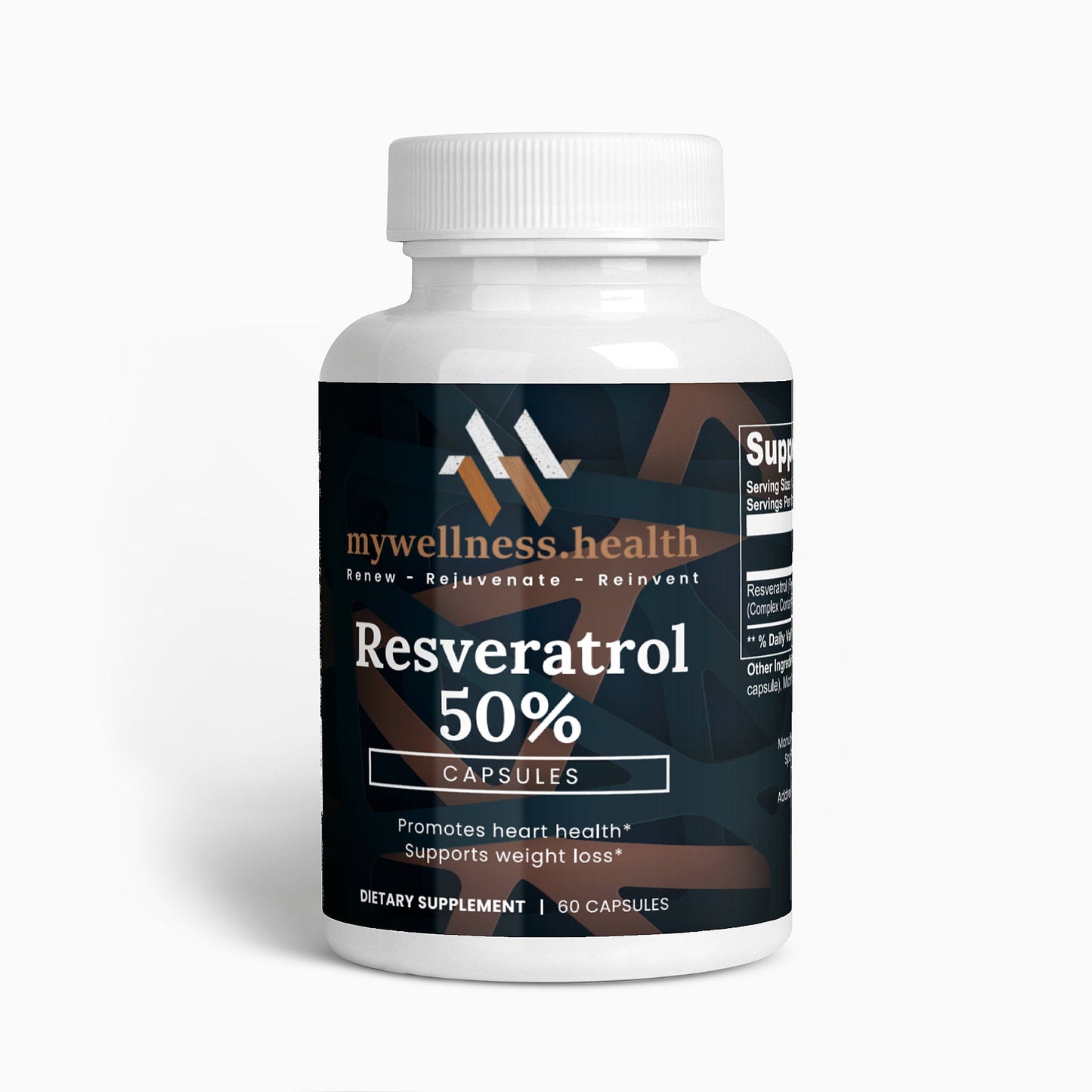 Trans-Resveratrol 50% Supplement - Natural Antioxidant Capsules