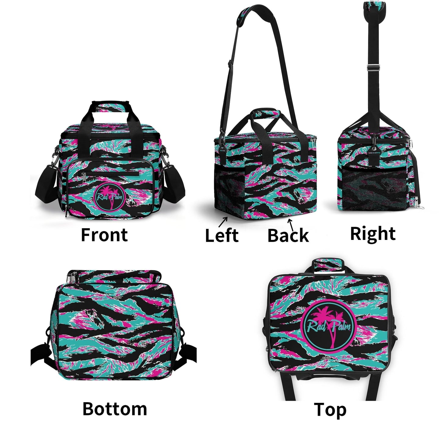 Miami Tiger Stripe Leakproof Cooler Bag