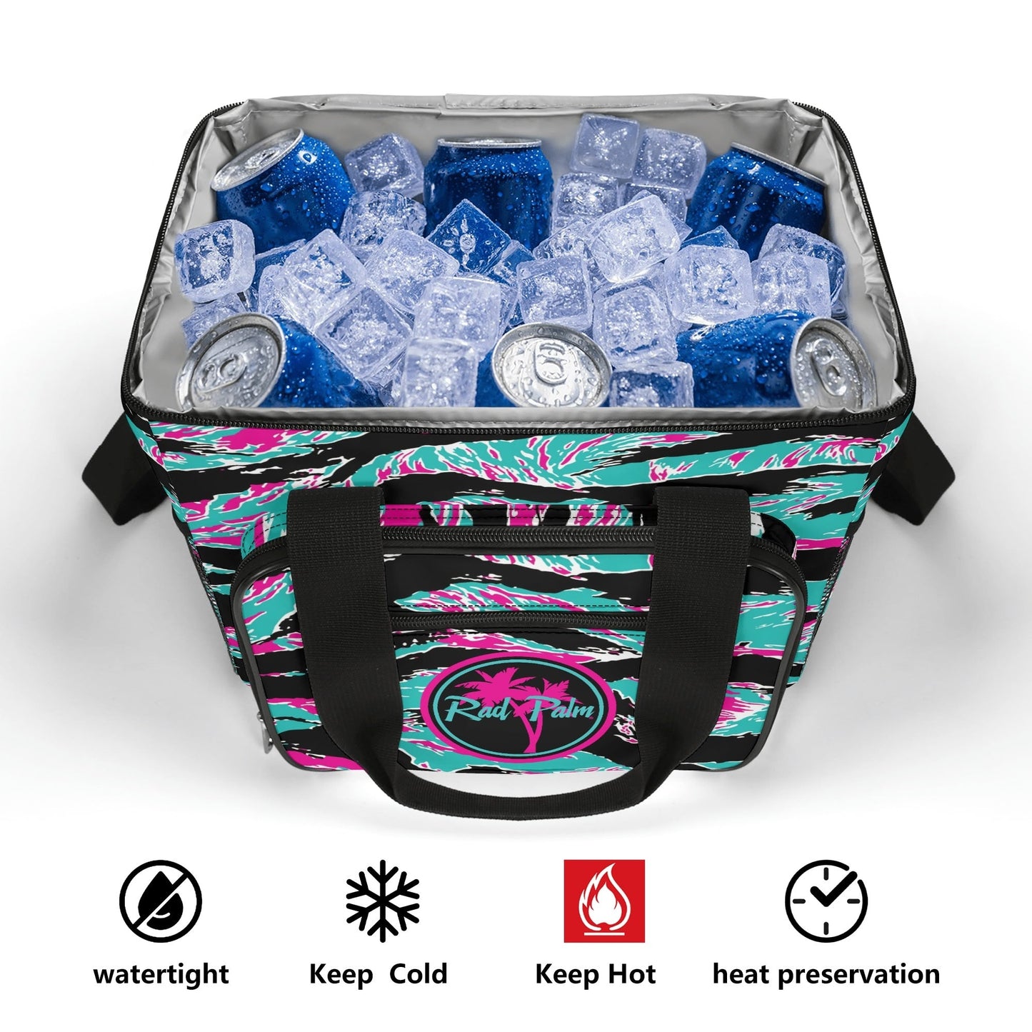 Miami Tiger Stripe Leakproof Cooler Bag