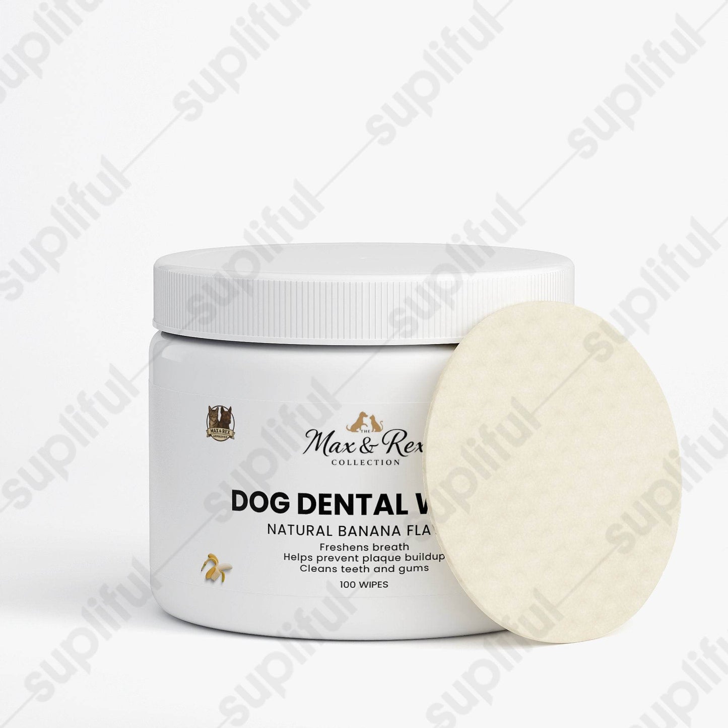 The Max & Rex Collection Dog Dental Wipes