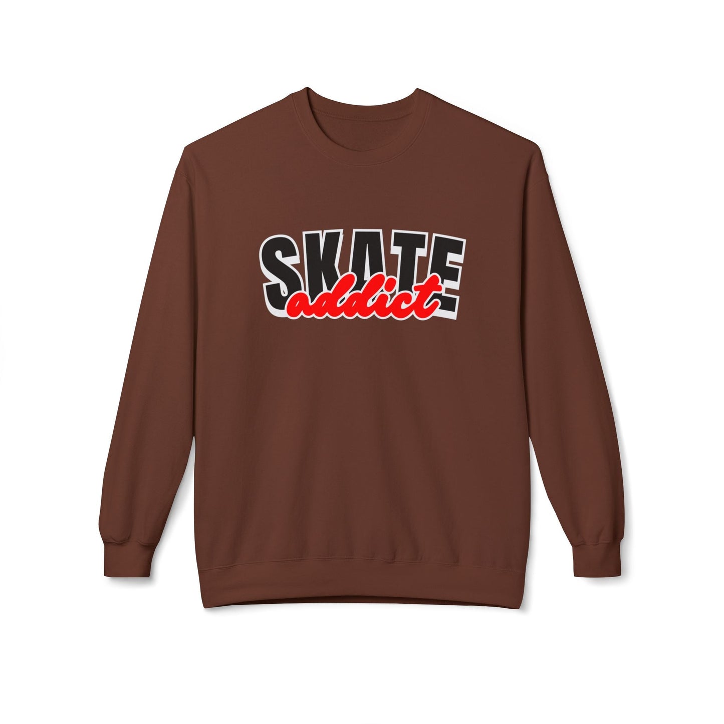 Skate Addict Unisex Fleece Crewneck Sweatshirt