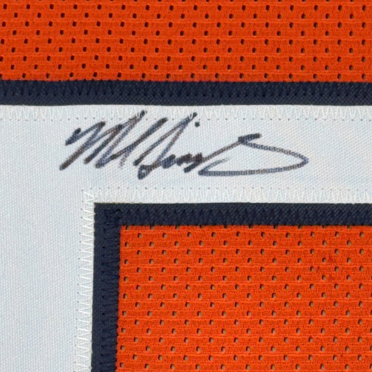 Framed Autographed/Signed Mike Singletary HOF 98 35x39 Chicago Orange Football Jersey JSA COA