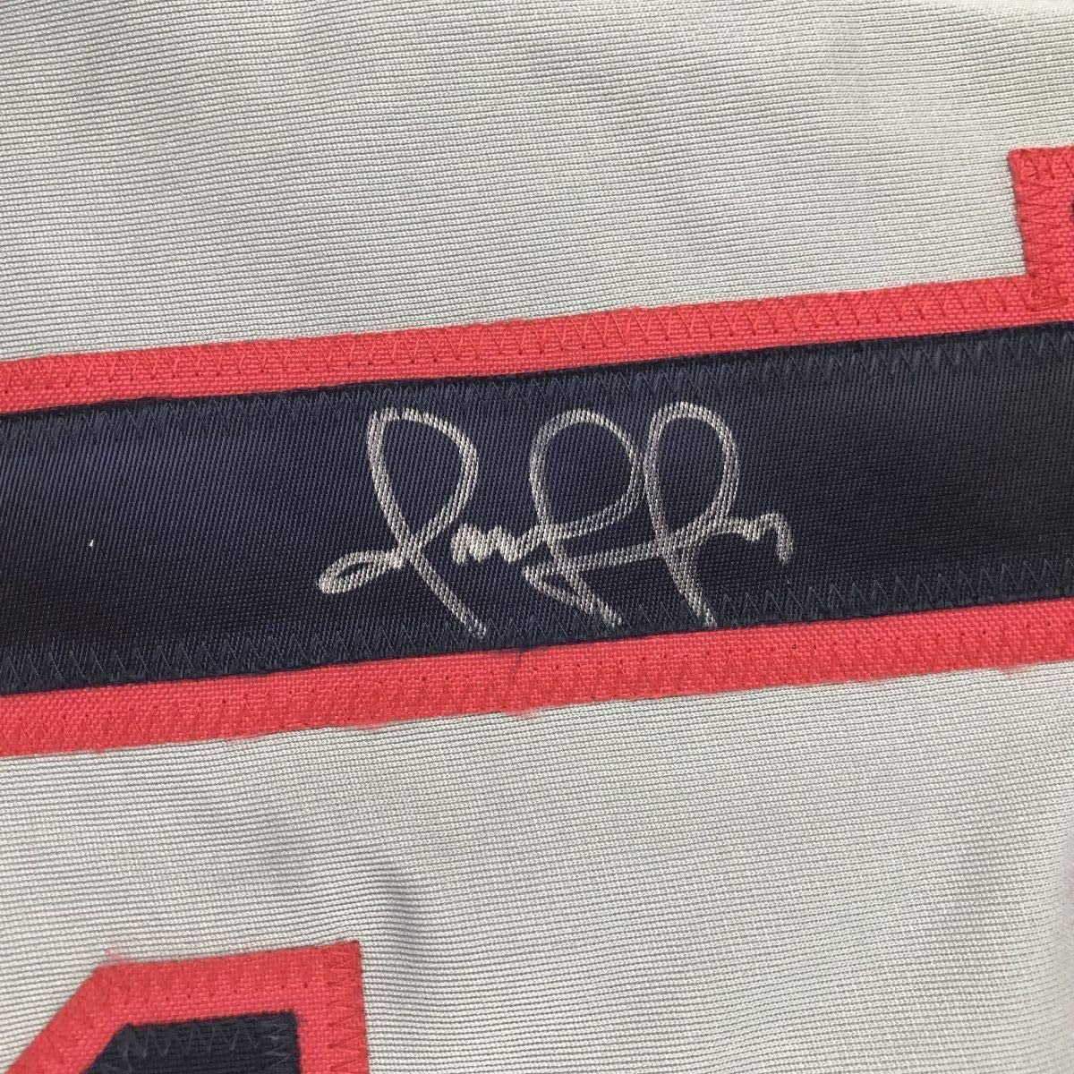 Framed Autographed/Signed Omar Vizquel 35x39 Cleveland Grey Baseball Jersey PSA/DNA COA