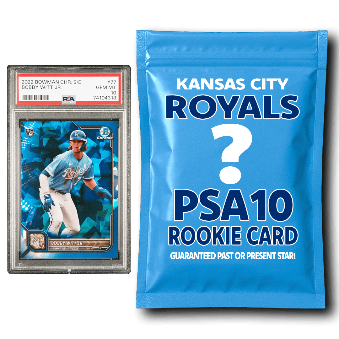 Kansas City Royals PSA 10 Graded Rookie Card Mystery Pack