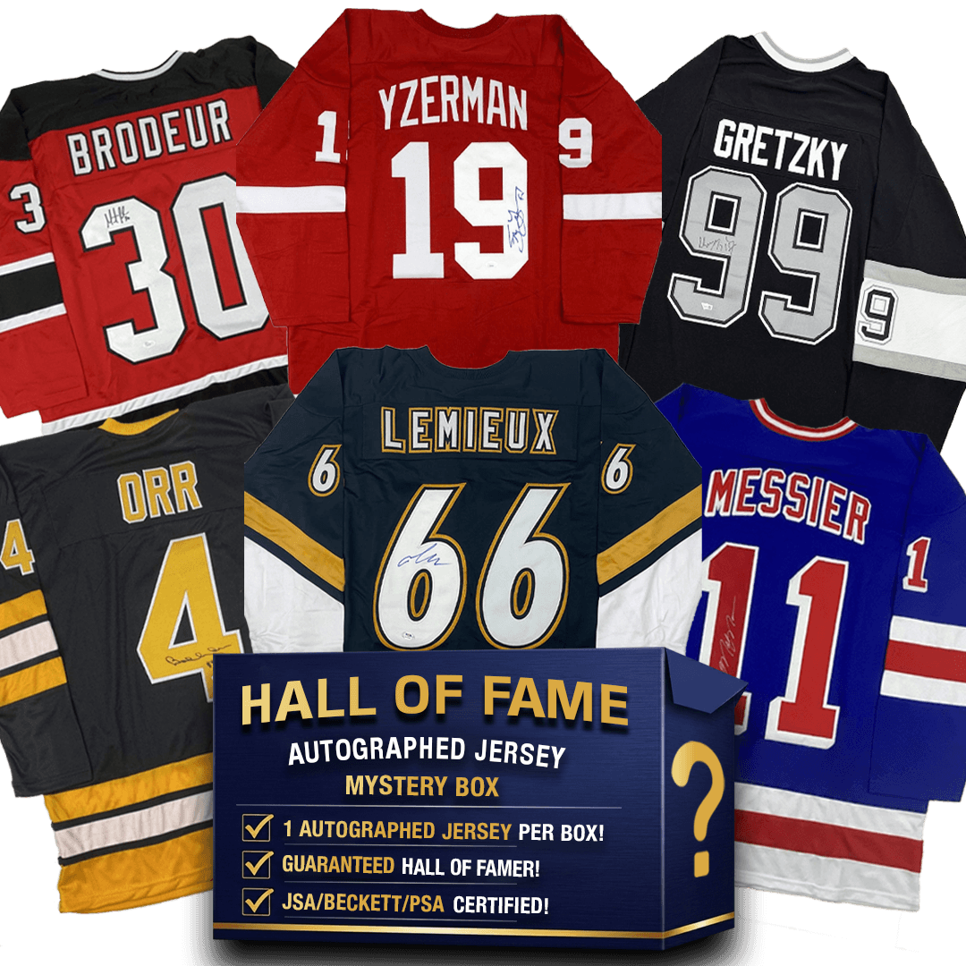 Hall of Famers Autographed/Signed Hockey Jersey Mystery Box with PSA JSA or Beckett COA