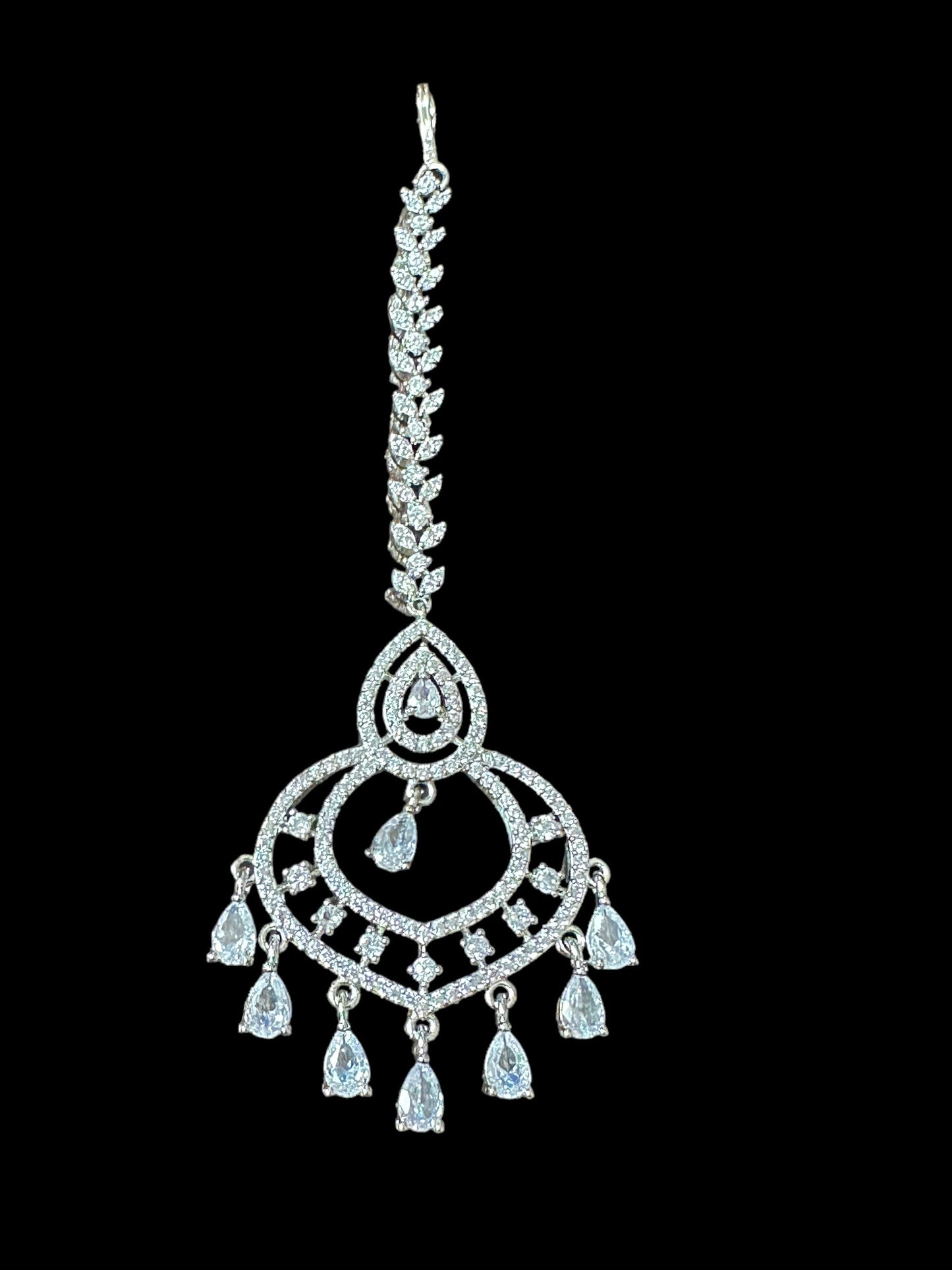 DJTK199 cz tika - silver plated ( READY TO SHIP )