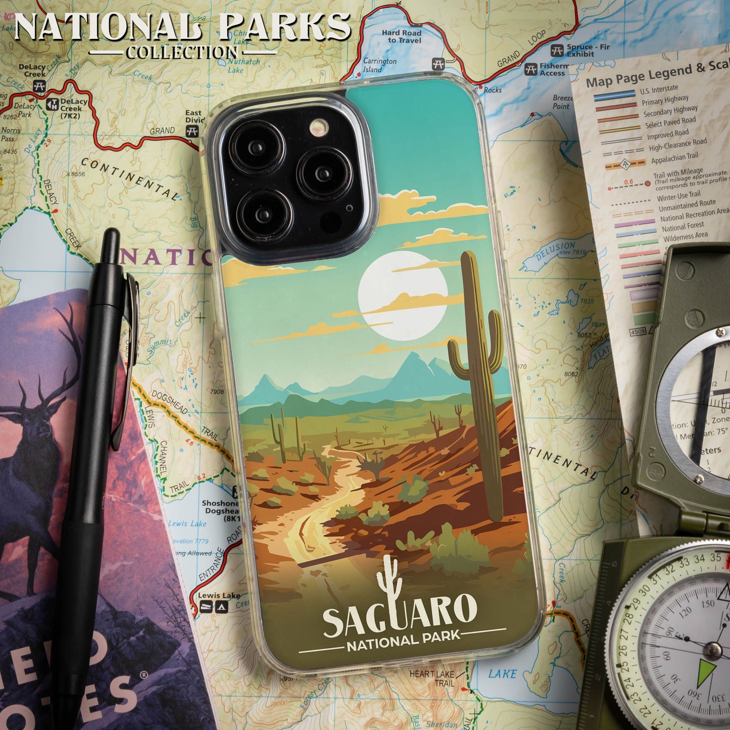 National Parks Saguaro HD Apple iPhone 13 Series Mag-Safe Phone Case