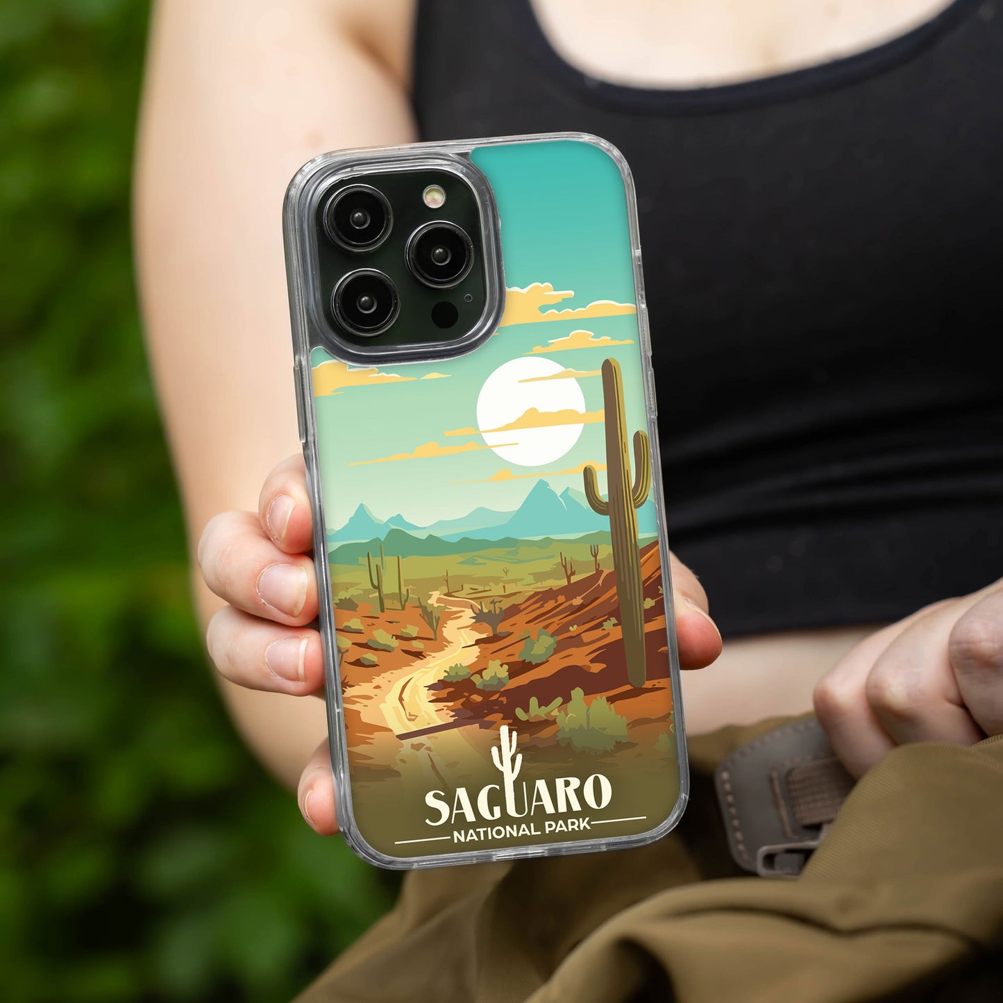 National Parks Saguaro HD Apple iPhone 16 Mag-Safe Phone Case