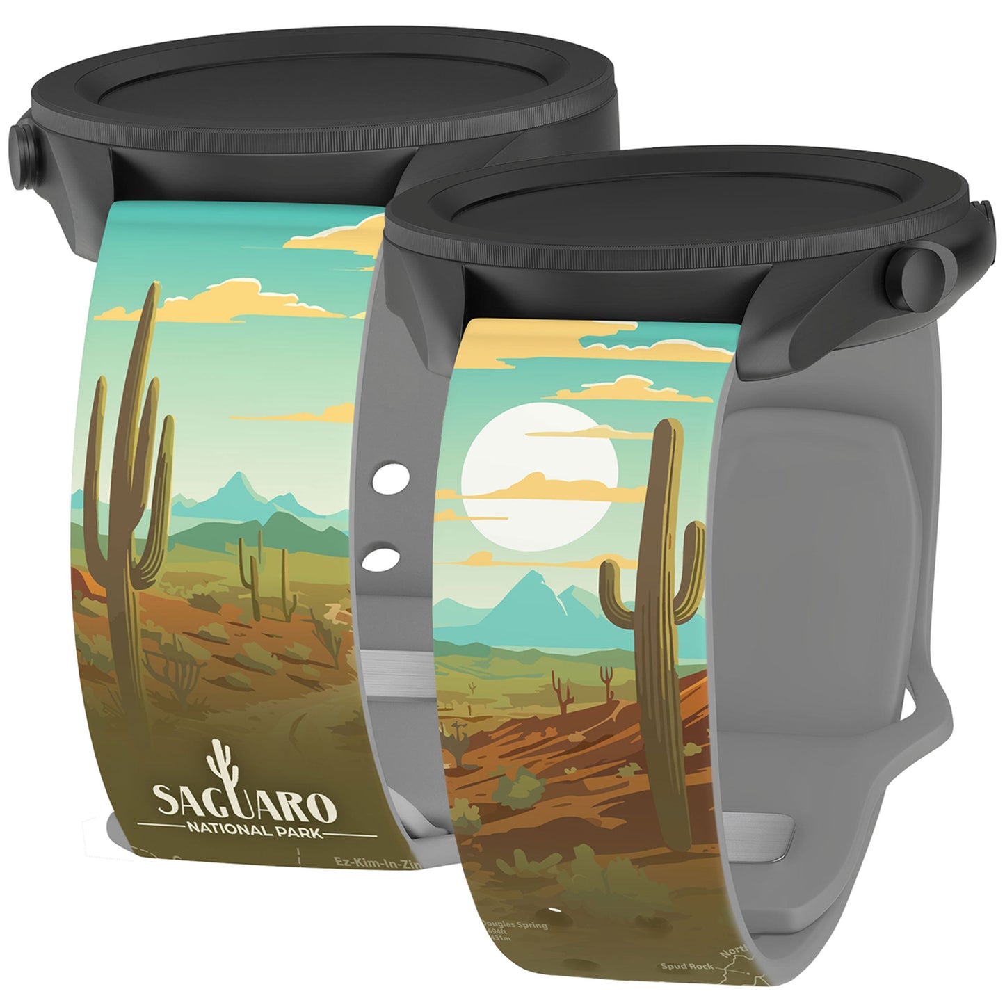National Parks Saguaro HD Watchband for Samsung, Garmin, Fossil, and More