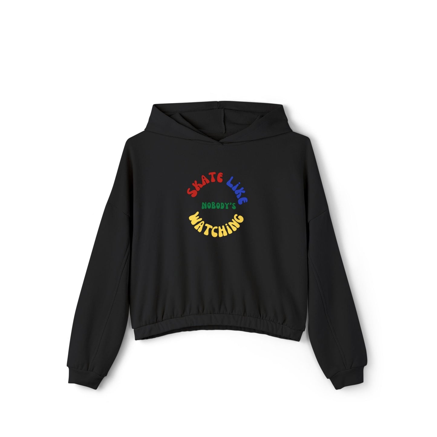 Women’s Cropped Primary Skate Like Nobody's Watching Hoodie