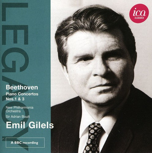 Beethoven / Gilels / Npo / Boult - Piano Concertos Nos. 1 & 3 - Music CD