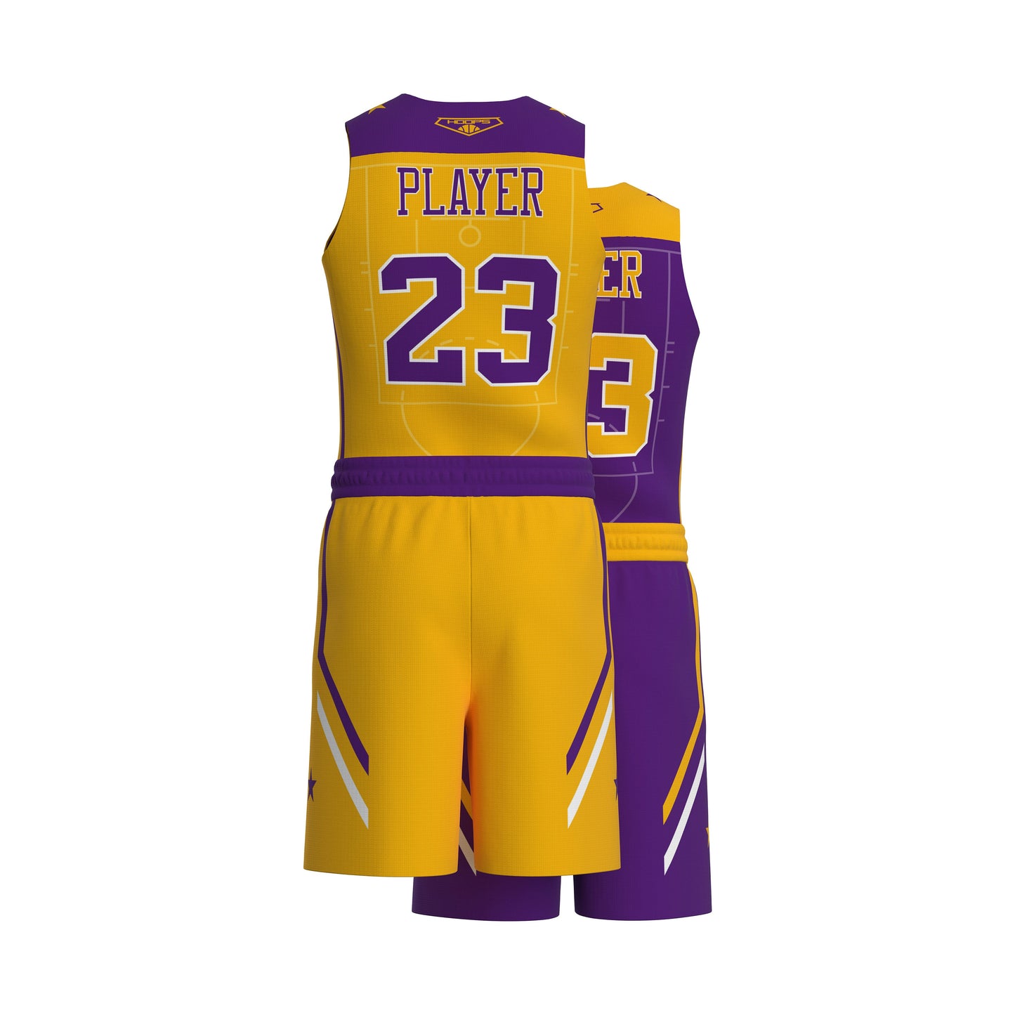 Custom All-Star Reversible Basketball Uniform - 181 Flyers