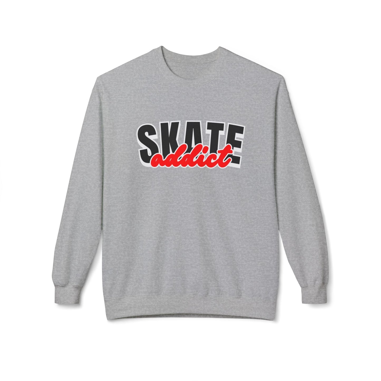 Skate Addict Unisex Fleece Crewneck Sweatshirt