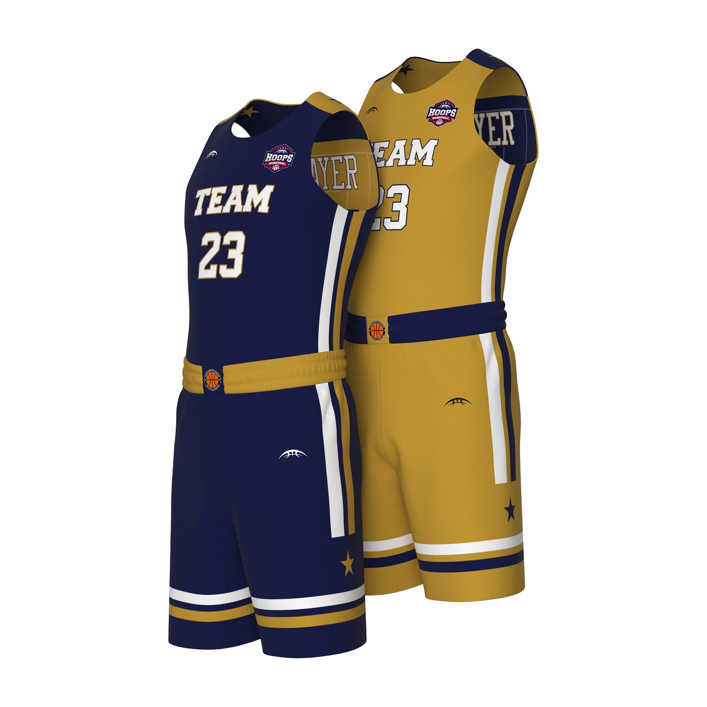 Custom All-Star Reversible Basketball Uniform - 183 Bend