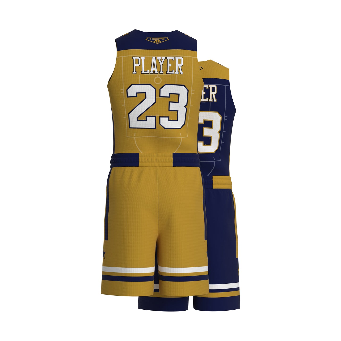 Custom All-Star Reversible Basketball Uniform - 183 Bend