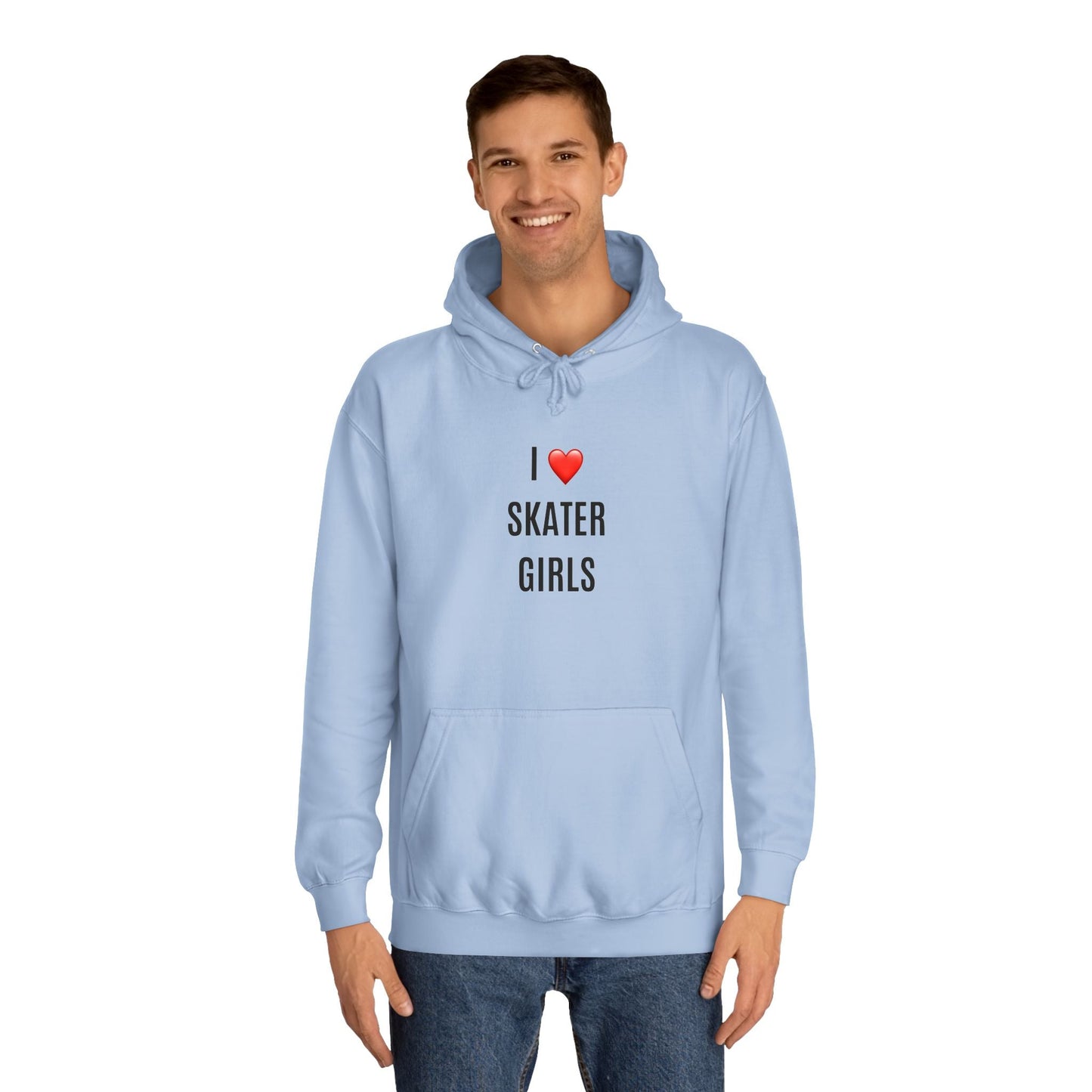 I Love Skater Girls Unisex Hoodie
