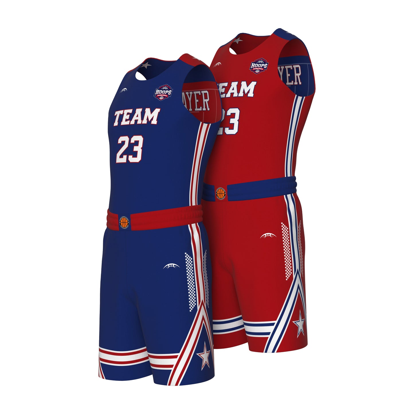 Custom All-Star Reversible Basketball Uniform - 184 Rio