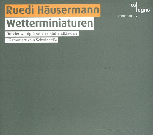 Hausermann / Derossi / Iliopoulos / Pintaudi - Wetterminiaturen - Music CD