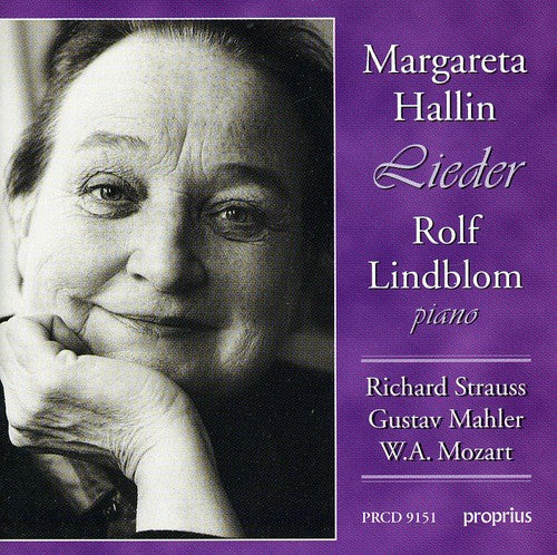 Margareta Hallin - Lieder Music CD