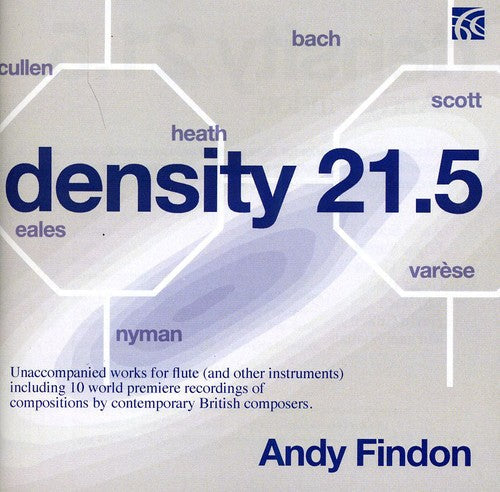 Findon / Scott / Verses / Nyman / Cullen - Density 21.5: Unaccompanied Works For Flute - Music CD