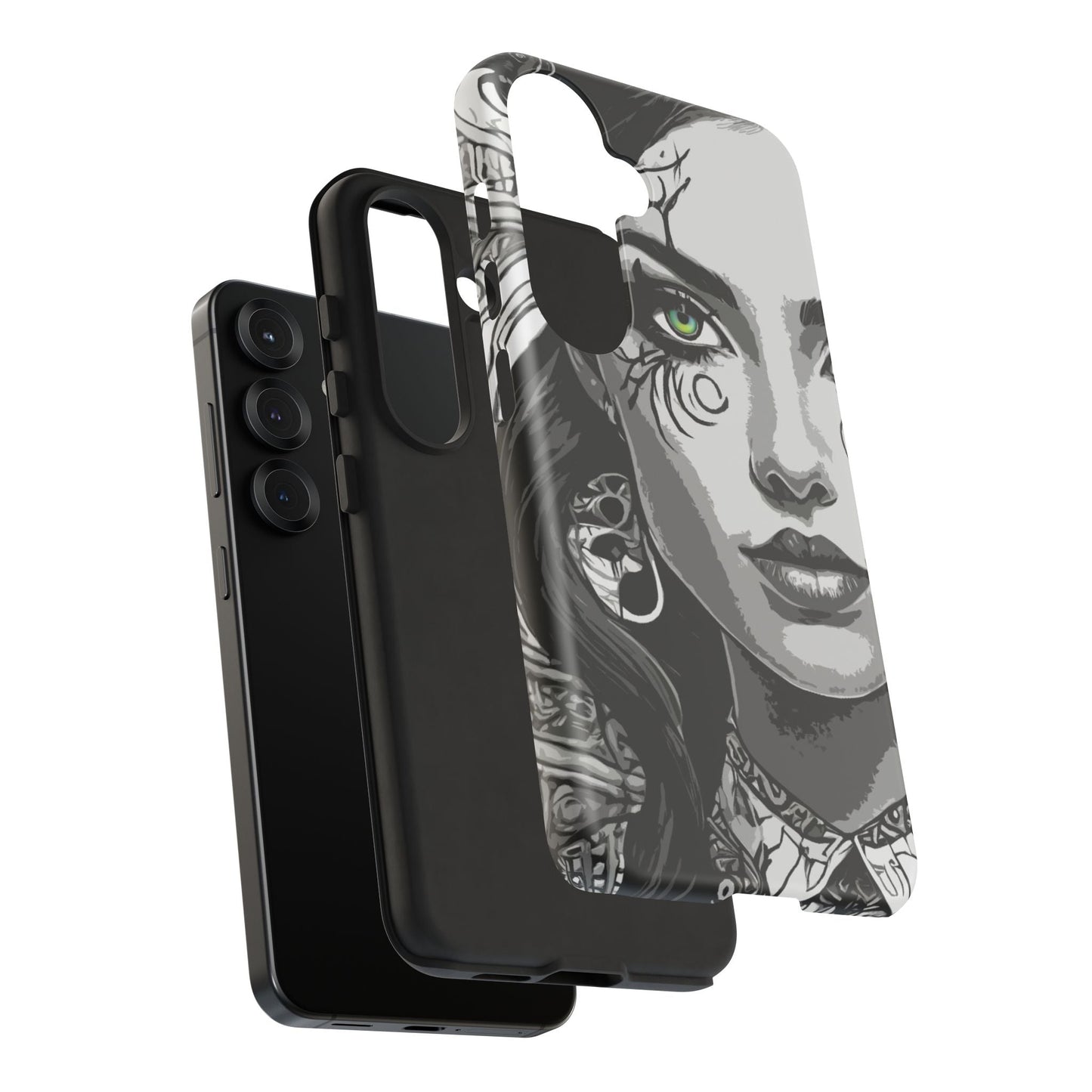 Green Eyed Devilish Beauty Tough Phone Case