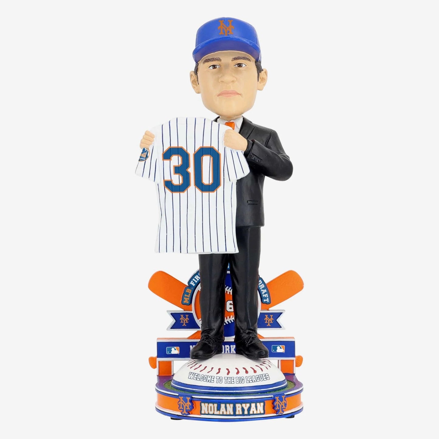 Nolan Ryan New York Mets 1965 MLB Draft Pick #295 Bobblehead