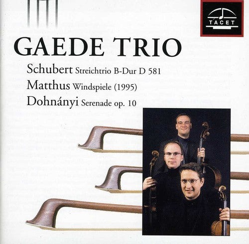 Schubert / Gaede Trio - Gaede Trio Plays Schubert - Music CD
