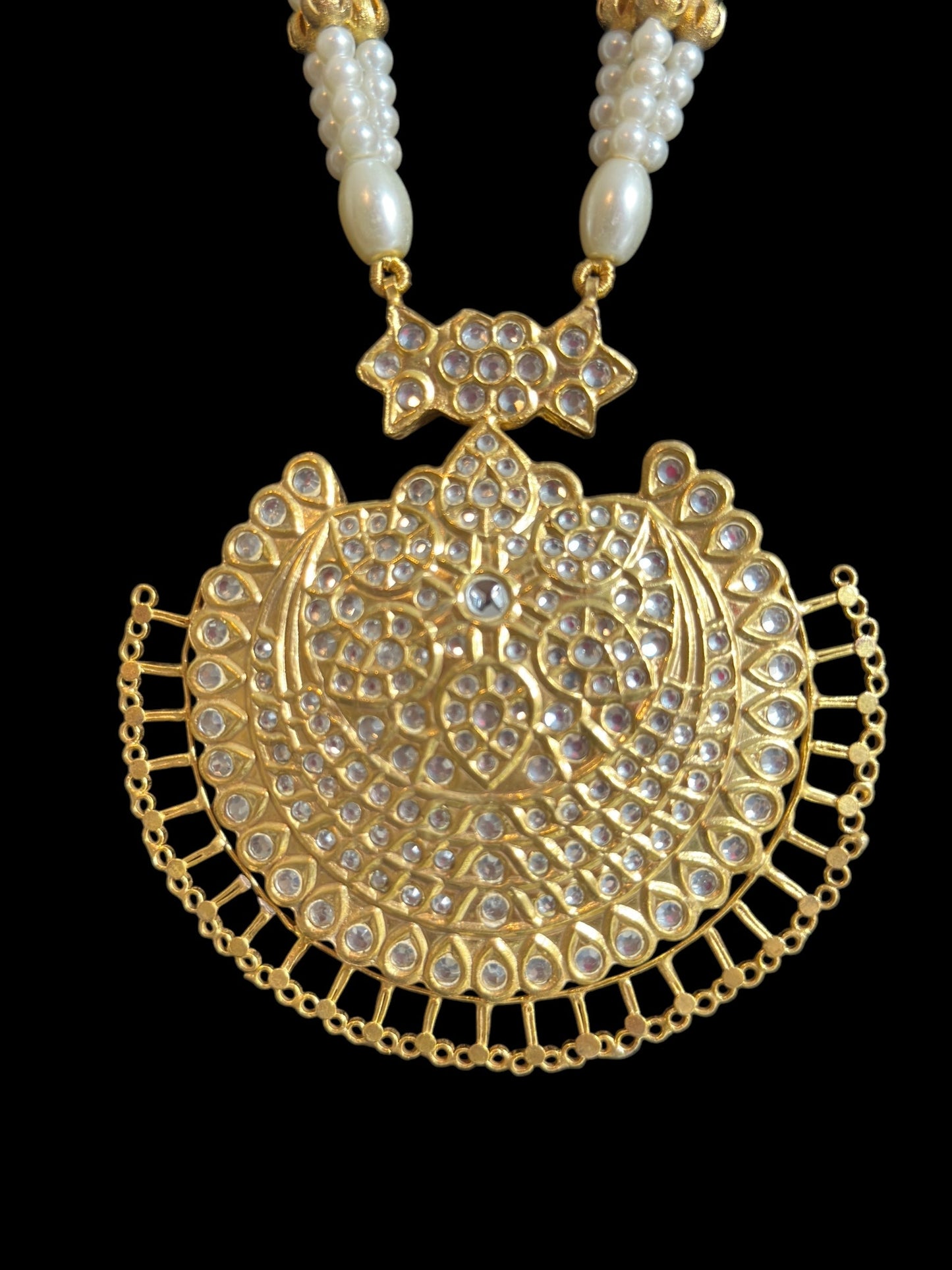 BR475 kundan Rani haar bridal set ( READY TO SHIP )
