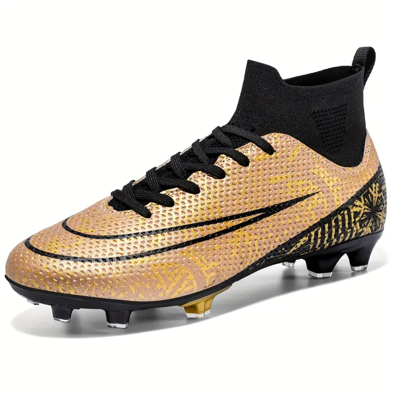 Women's Football Shoes AG Spiked Gold Shoes EU 34 US Women's 3.5