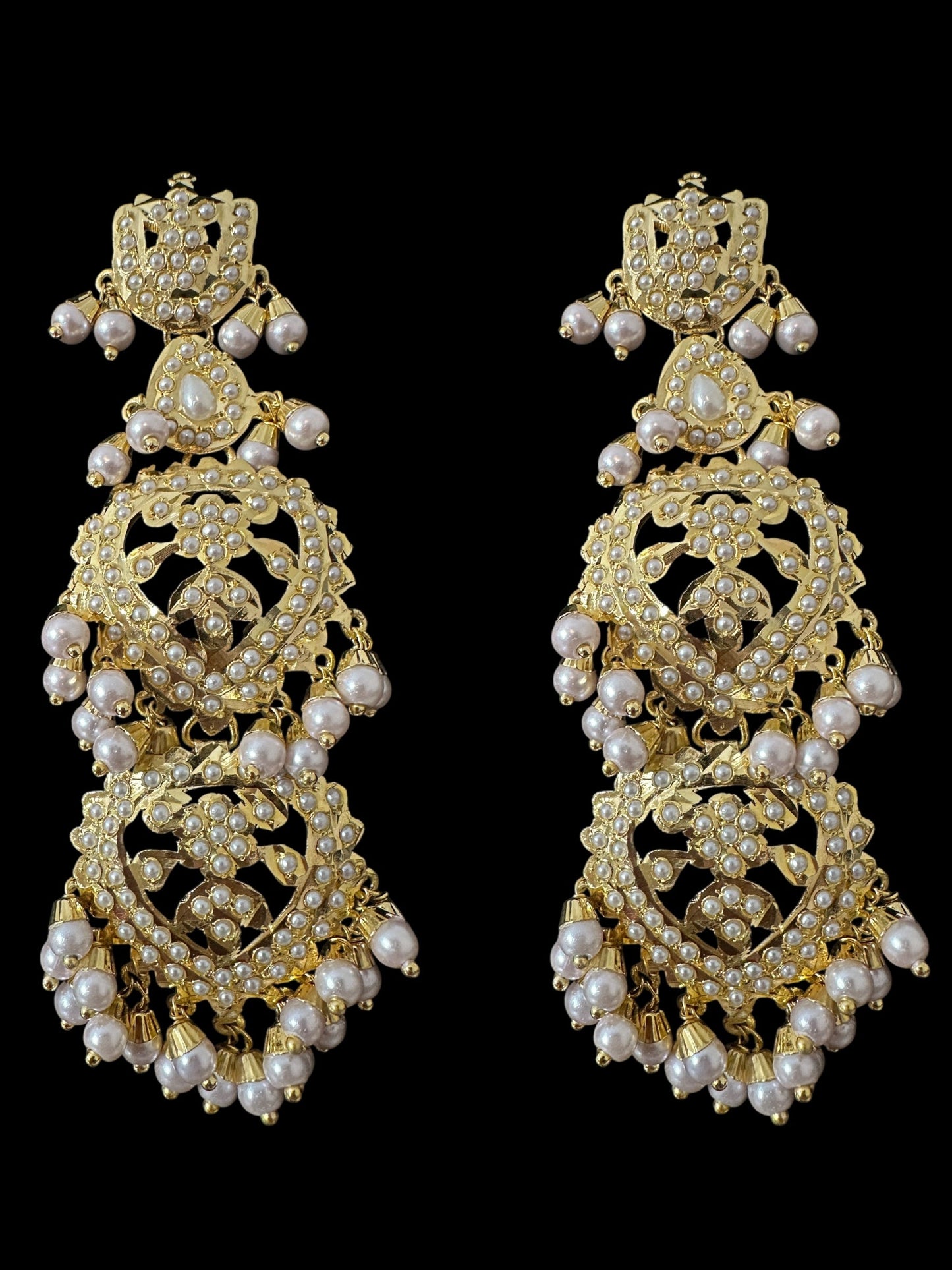 DNS198 Mehwish Jadau necklace with earrings(SHIPS IN 4 WEEKS)