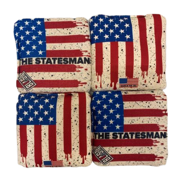 The Statesmen Pro Cornhole Bags (6/9). Flat fill, smaller profile.